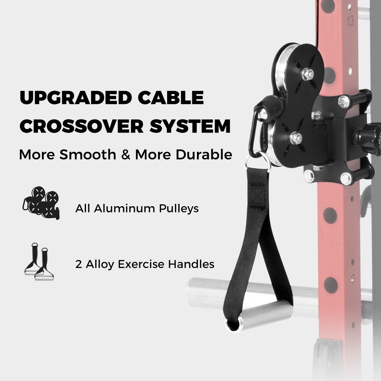 RitFit M1 PRO Multi-Functional Smith Machine with Cable Crossover System and Squat Rack for Home Gym