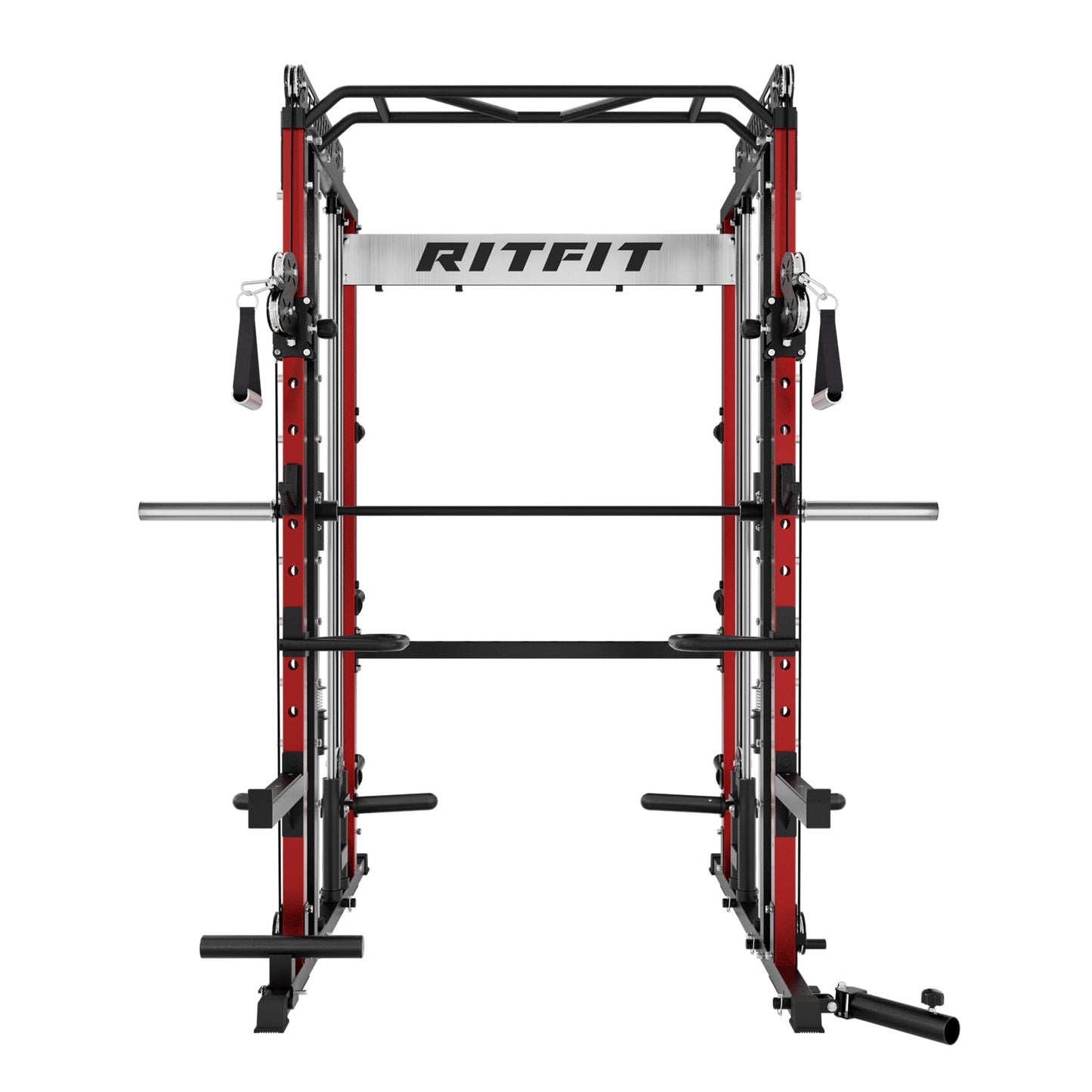 RitFit M1 PRO Multi-Functional Smith Machine with Cable Crossover System and Squat Rack for Home Gym