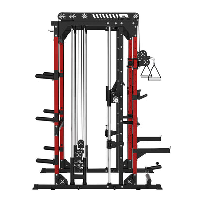RitFit M1 PRO Multi-Functional Smith Machine with Cable Crossover System and Squat Rack for Home Gym